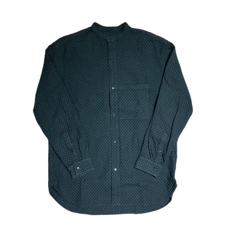 値下げ】KUON CROSS SASHIKO Band Collar Shirt バンドカラーシャツ グリーン サイズ：XL (神戸三宮センター街店)  | LINEブランドカタログ