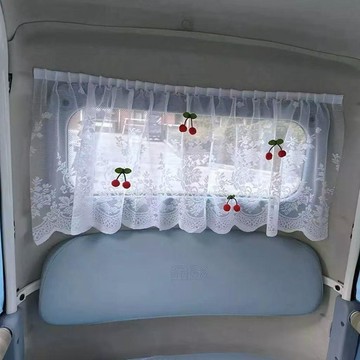 好物精選 三輪車遮光簾裝飾蕾絲簾防曬簾紗簾魔術貼款免打孔防塵簾家用櫃簾 壹灣寄出 上下舖遮光簾 蕾絲裝飾 窗戶遮光簾