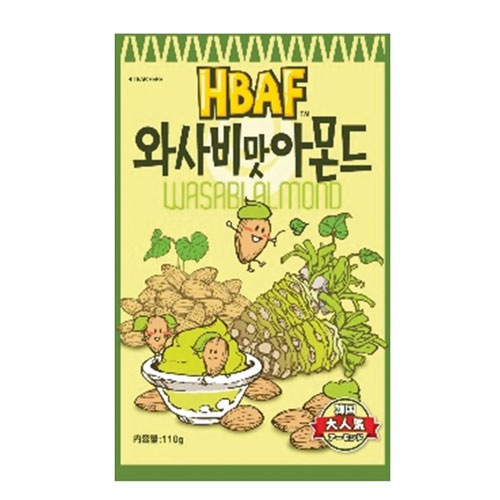 ワサビ味アーモンド(110g) ナッツ ハ二－バタ－ わさび味 おつまみ 韓国食品