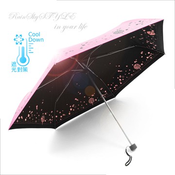【超輕鈦金】四季花卉雙絲印-抗UV晴雨傘 /傘 UV傘 折疊傘 洋傘 陽傘 大傘 抗UV 防風 潑水