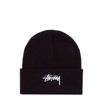 AirRoom 正品 2024AW STUSSY STOCK CUFF BEANIE 刺繡 草寫 LOGO 帽子 毛帽