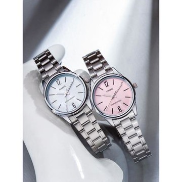 卡西歐手表女櫻花粉禮物文藝簡約學生時尚送女友石英女表ltp-v005