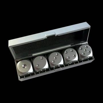 鋁骰子16MM方形骰子圓角骰子套裝鋁篩子搖色子多色篩子酒水骰子