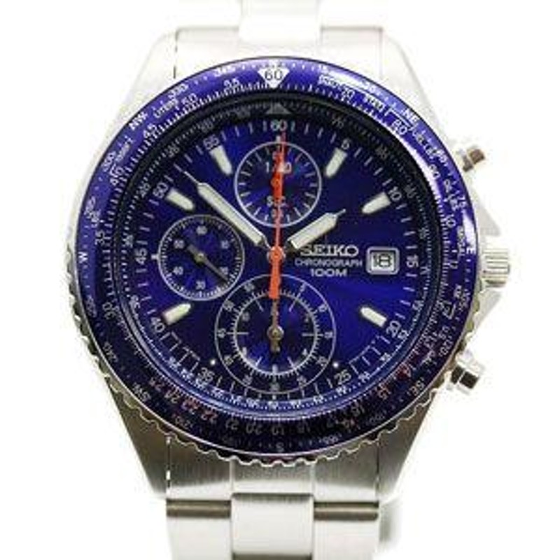 セイコー SEIKO スカイパイロット クロノグラフ SND255P1 メンズ腕時計