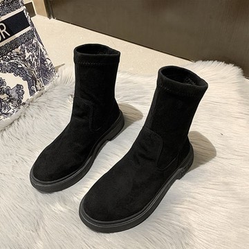 [韓國KW美鞋館]現貨37碼浪漫Q魅力大方超質感靴(踝靴 靴子 休閒鞋 馬丁靴 短靴)