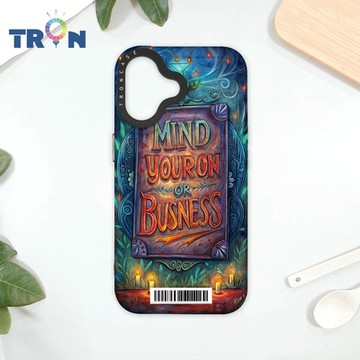 TRON IPhone 16 少管閒事 防摔太空載具殼 透黑 軟硬 手機殼