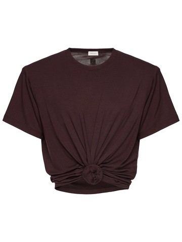 magda butrym t-shirt with knot