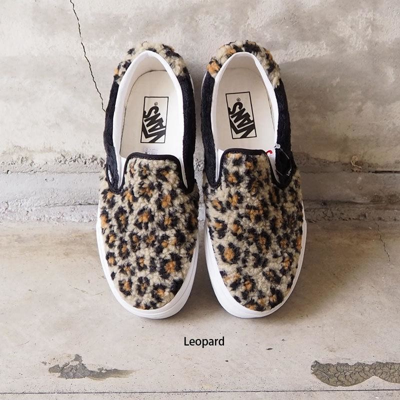 カラーleopaSLIP ON スリッポン SLIP-ON SLIP ON 豹柄 レオパード 豹