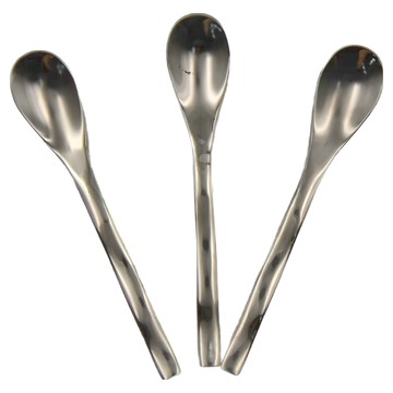 Green Bell 綠貝 304不鏽鋼曲線咖啡匙 長12.5cm  銀色  3支