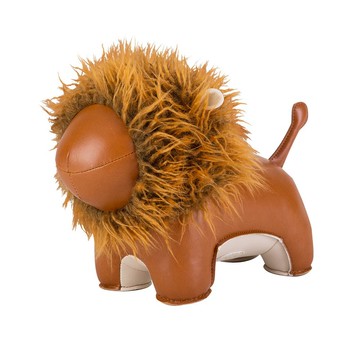 【書擋】獅子 Lion Lino 皮革動物擺飾 | 入厝禮 辦公室小物 送禮