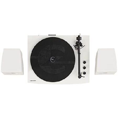 Crosley T150C-WH Modern 2-Speed Bluetooth Turntable System with Variable Weighted Tone Arm and Stereo Speakers, White