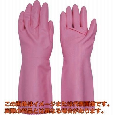 ダンロップ　ビニール厚手　裏毛付　Ｍ　ピンク（6351-4282）