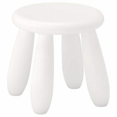 【IKEA/イケア/通販】MAMMUT マンムット 子ども用スツール, 室内/屋外用/ホワイト[B](30176644)