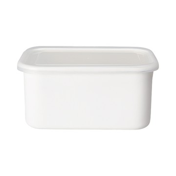 Noda Horo 野田琺瑯 日本製長方型塑料蓋保鮮盒 深型  LL(22.5 x 16 x 12cm) 930g 3.2L  1個