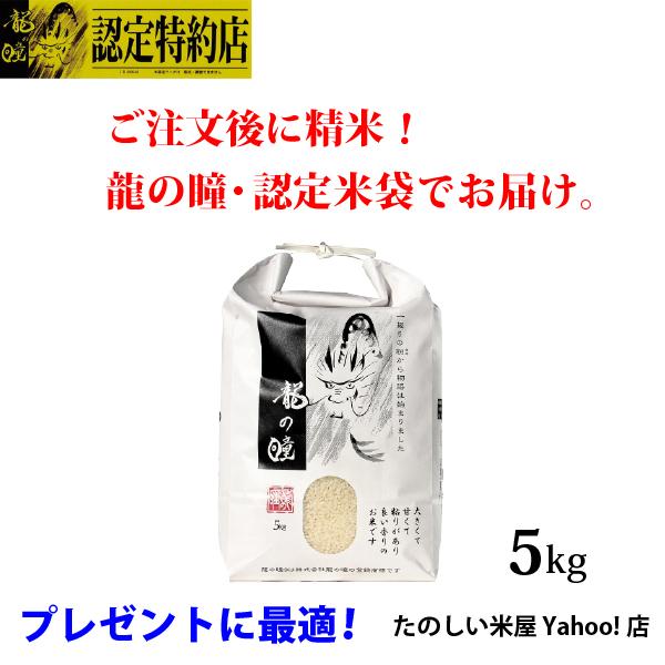 新米 龍の瞳 5kg　岐阜県産 令和5年産米　白米　ご注文後に精米・発送 送料無料（一部地域加算送料）