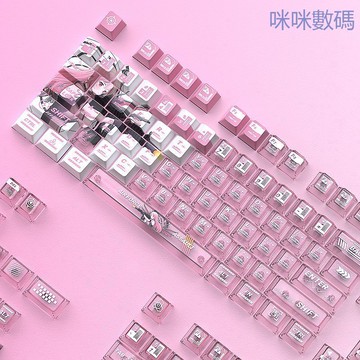 咪咪數碼🔥PBT+PC雙拼熱昇華透光個性創意主題機械鍵盤磁軸鍵帽DIY客製化