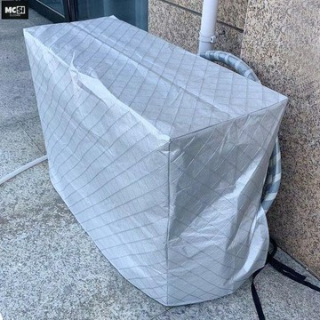 【Mcsi】室外機罩 冷氣室外機罩 外機罩 空調外機罩防雨防晒罩新款鋁箔空調罩全包美的格力空調防塵罩通用