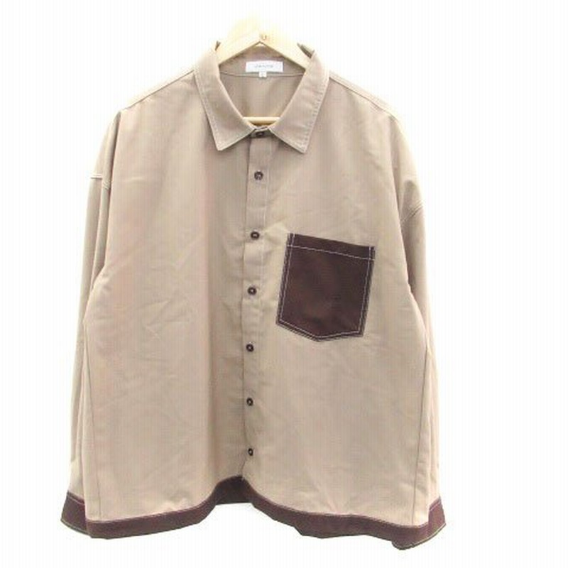 中古 インターファクトリー Inter Factory カジュアルシャツ 長袖 無地 厚手 L 茶色 ブラウン Ho45 メンズ ベクトル 古着 通販 Lineポイント最大0 5 Get Lineショッピング