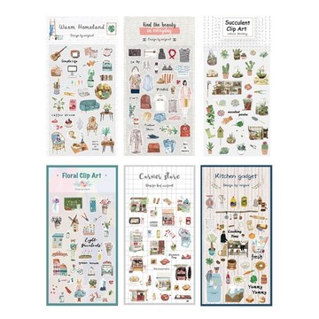 裝飾貼紙 - 生活藝術 廚房 居家 多肉 植物 麵包 花朵 穿搭 歐洲
