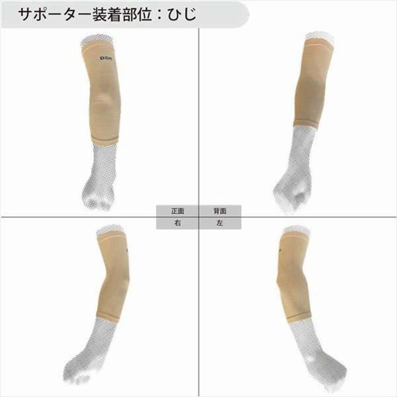 サポーター  緩・動サポーター ひじ 肘 ヒジ サイズ:M ベージュ DMS-109769  [210913]