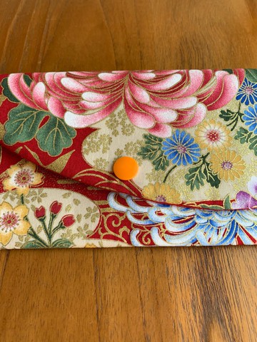 富貴花開紅包萬用袋-紅底   禮物 衛生棉收納袋 存摺袋