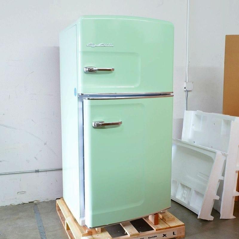 SMEG 冷蔵庫 270L ビンテージ ライムグリーン 引き取り希望 - キッチン家電