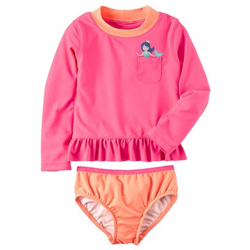 美國 Carter's - 嬰幼兒長袖泳裝-美人魚