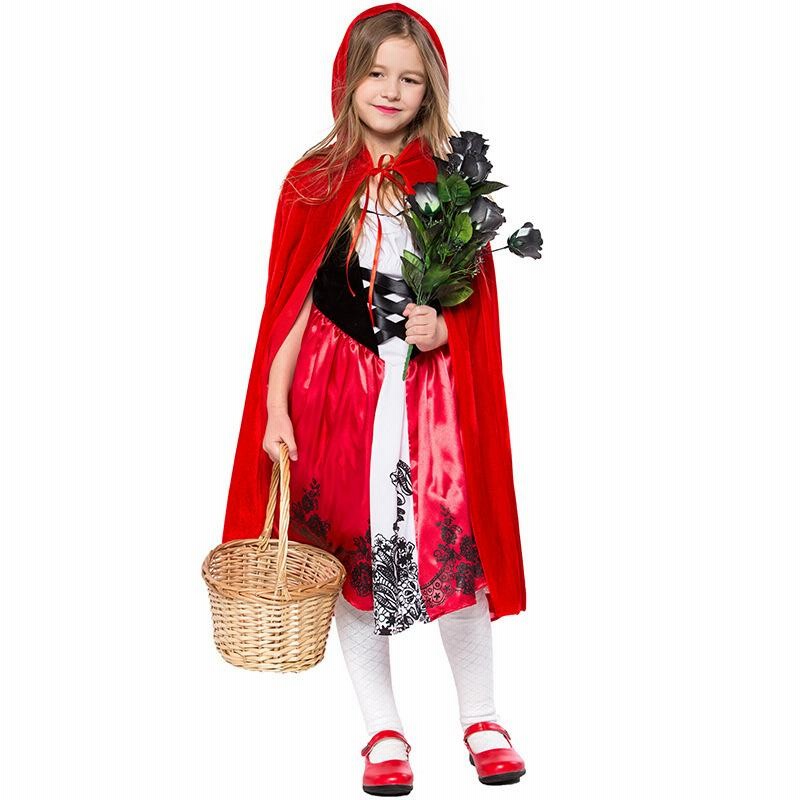 ハロウィン コスプレ 赤ずきん ワンピース 仮装 コスチューム 赤ずきんちゃん キャラクター衣 女の子 演出用 キッズダンス衣装 通販 Lineポイント最大get Lineショッピング