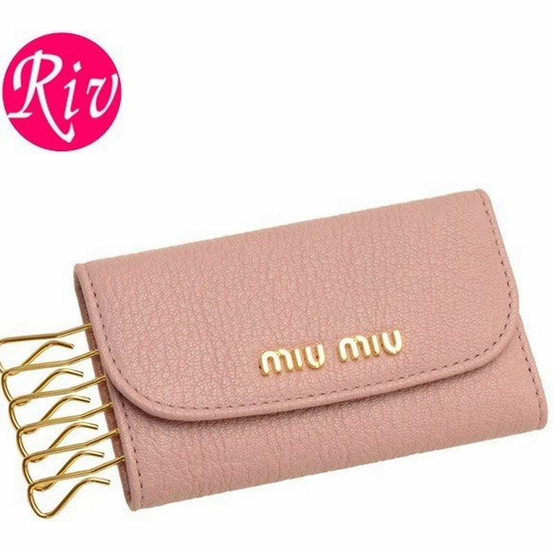最大3000円オフクーポン 2日24時 ミュウミュウ Miumiu キーケース 6連 ムゲットピンク レザー 5pg222madras Mugh 通販 Lineポイント最大0 5 Get Lineショッピング
