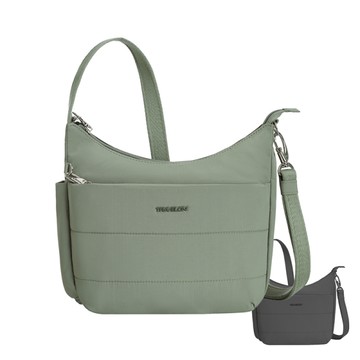 Travelon Roam防盜斜背包(TL-43677)(美國防盜包/側背包/防竊包/拉鍊扣環/RFID/肩背包)