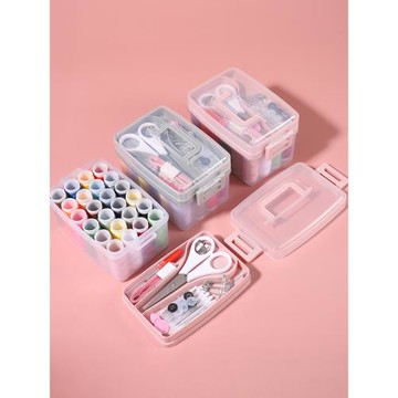 高檔針線盒便攜式套裝家用縫衣針小型針線包女宿舍實用針線收納盒