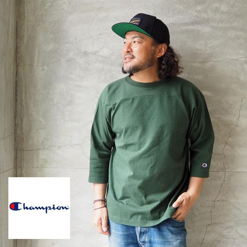 チャンピオン Tシャツ USA製 champion T1011 フットボール 七分