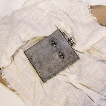 復古便攜酒壺 手作純鈦皮革 不鏽鋼200ml小酒壺 2 4兩輕便隨身