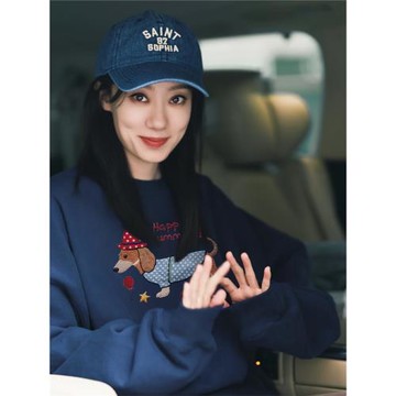 好運家郝有嘉張小斐同款衛衣女冬季加絨加厚高級感超好看的上衣服