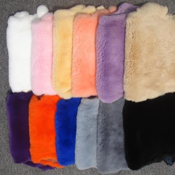 整張兔皮獺兔皮冬季獺兔毛包包坐墊護膝鞋口服裝兔毛diy 皮草輔料