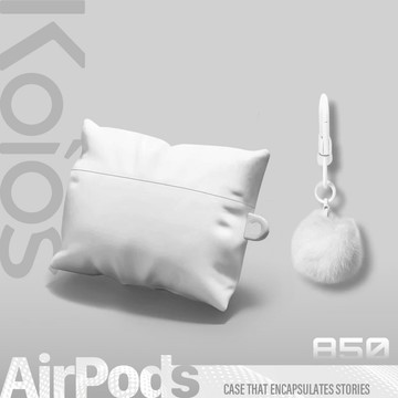 【Koios】附吊飾 雲朵枕頭立體造型耳機殼 Airpods 4 Pro3 Pro2 保護殼 保護套 3D列印 耳機殼
