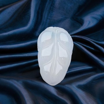 冰種翡翠葉子吊墜 | 天然緬甸A貨翡翠 | 送禮