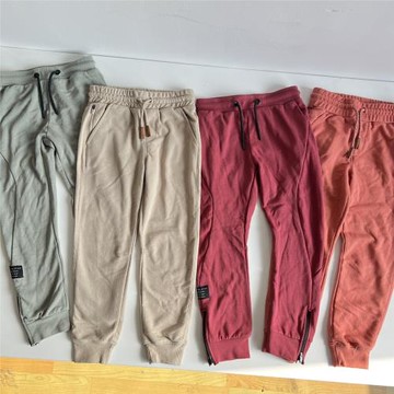 18A春新 衛褲 中小童長褲 薄款潮童馬卡龍色衛褲毛圈褲子 80-150