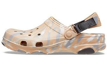 CROCS ALL TERRAIN MARBLED CLASSIC CLOG CHAI MULTI