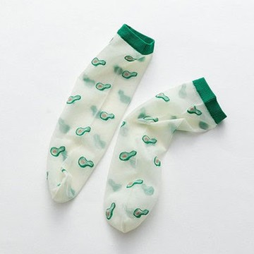 JB clothes - 兒童半筒絲襪-單入-綠色酪梨 (1-8歲)