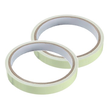 神崎家居 樓梯車身舞台警示夜光膠帶 白色 樓梯止滑/夜間安全/舞台標示  2個