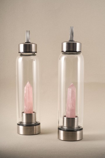 華光-藏晶閣|  天然水晶柱能量水瓶 | 完整水晶柱