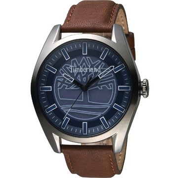 Timberland 天柏嵐 TBL.16005JYU/03 簡單經典大LOGO時尚腕錶/藍面 46mm｜樂天領券現折★全館特惠中★指定刷卡回饋10%