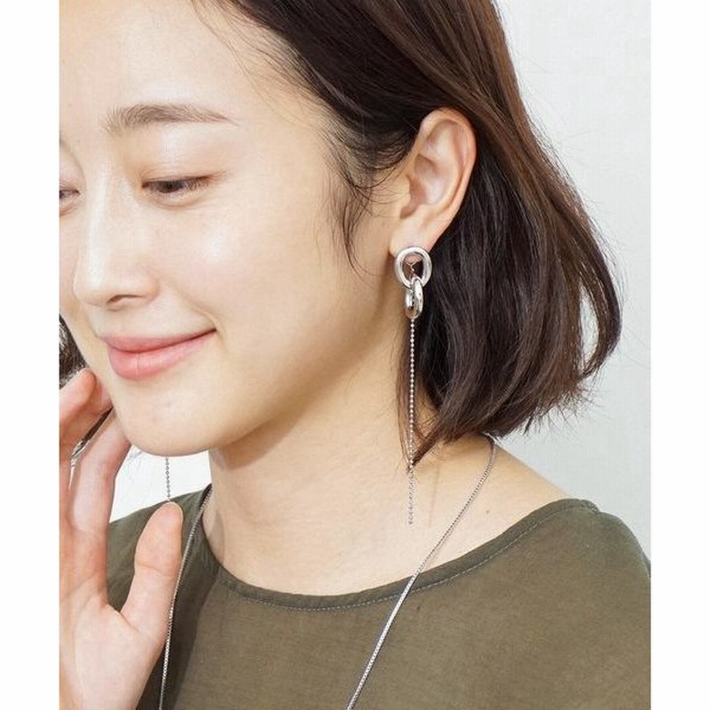 ピアス Bluerank ２way ダブルチェーン ボールチェーン ピアス 通販 Lineポイント最大get Lineショッピング