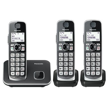 Panasonic 國際牌 KX-TGE613TW 中文顯示 數位無線電話 大按鍵 免持電話 無線電話 家用電話 電話