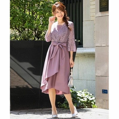 前開きレースフィッシュテールワンピースドレス 通販 Lineポイント最大get Lineショッピング