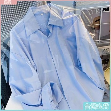 台灣熱銷🍓白色長袖襯衫女內搭外穿韓版襯衫設計感小眾韓風chic上衣外套百搭韓風女裝設計感女裝專櫃女裝襯衫長袖襯衫上衣