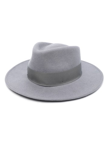 Borsalino - felted-wool fedora - women - Wool Felt - M - Grey