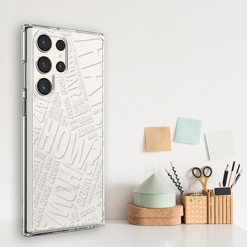 Samsung Galaxy S24系列 浮雕感輕薄軍規防摔手機殼-4W