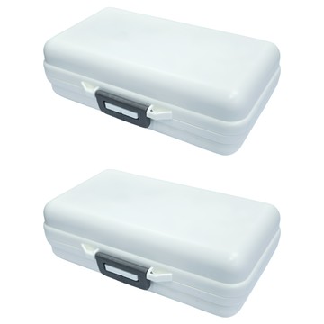 小麥購物 隨身藥盒/一週藥盒 Y340 大 7格 白色 67g  2個